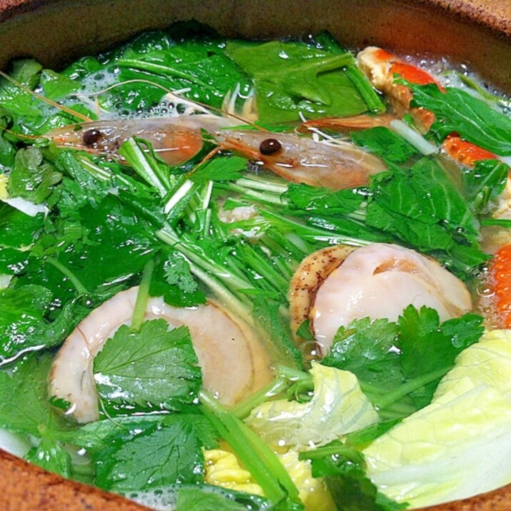 大根おろしで 海鮮鍋 レシピ 作り方 By ぴーちゃん3279 楽天レシピ